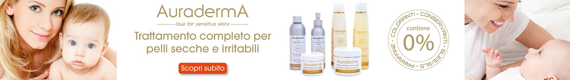 Auraderma Trattamento completo per pelli secche e irritabili